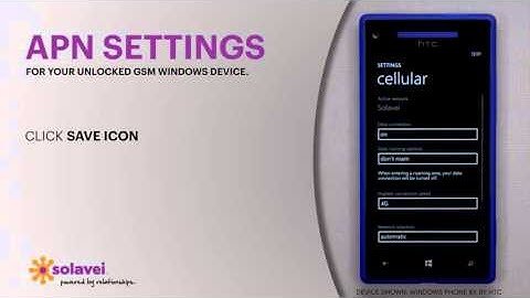 APN Settings for Windows Device