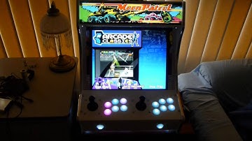 Hyperspin cabinet with RBG lighting