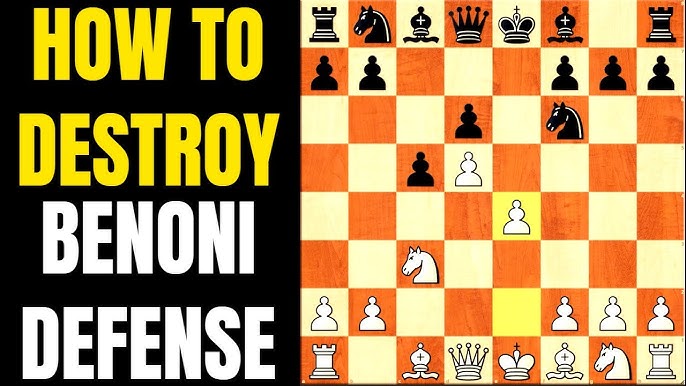  King Strategy Brain Sports Board Game Chess Benoni