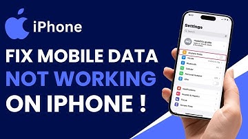 Mobile Data Not Working on iPhone Fix !