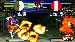 FT5 @samsho4: Minato86 (DZ) vs wilson79 (PE) [Samurai Shodown IV Fightcade] Aug 7