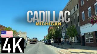 Road Tour – Driving POV into Cadillac, Michigan, USA - Downtown Cadillac