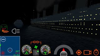 RMS Titanic hit the iceberg and RMS Titanic sinking - Ship Handling Simulator - Ship Mooring 3D screenshot 4