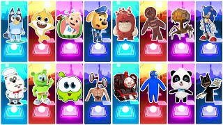 Oddbods Bubbles All Video Megamix 🆚 Baby Shark Friends 🆚 Cocomelon 🆚 Bluey Bingo 🎶 Who Will Win?