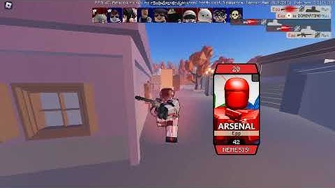 Roblox arsenal, caught someone hacking w/ aimbot.