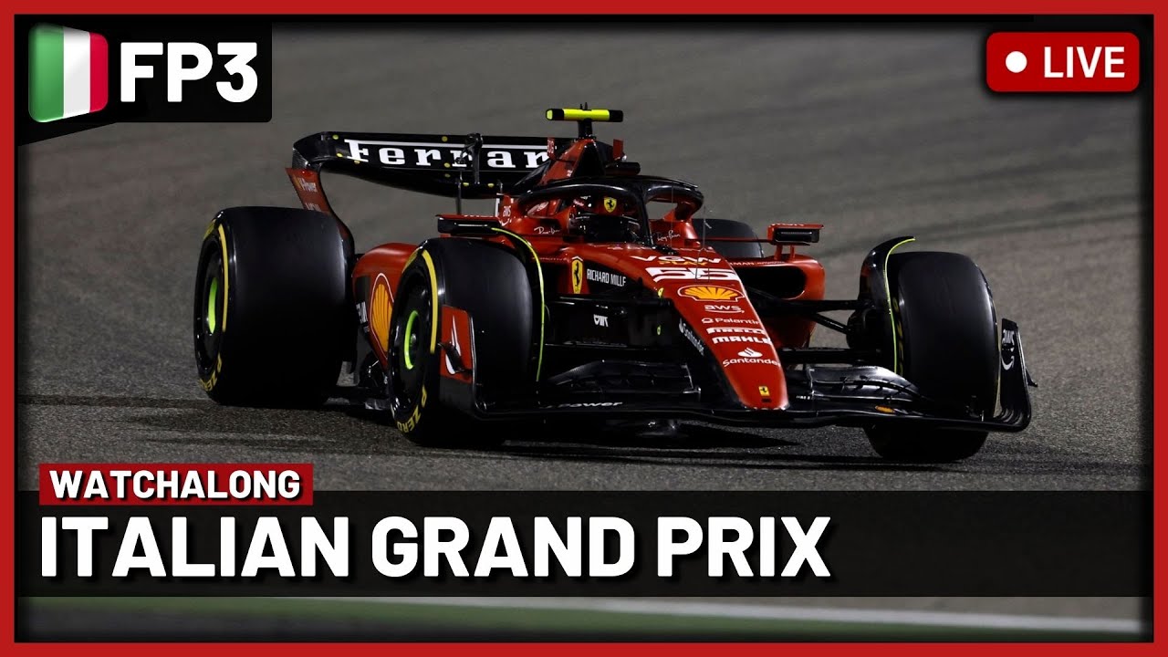 F1 Live - Italian GP Free Practice 3 Watchalong Live timings + Commentary 