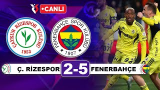 Fenerbahçe Rizespor Canlı Süper Lig