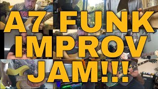 A7 Funk Backing Track - PW Improv Jam 25 - July 17 - July 23 - 2023