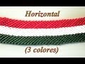 Pulsera de Hilo: Horizontal Tres Colores