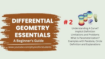 Introduction to Differential Geometry | Differential Geometry Lectures | Differential Geometry
