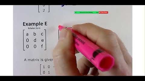 Section 10.3 Augmented Matrices and REF (Winter 2022)