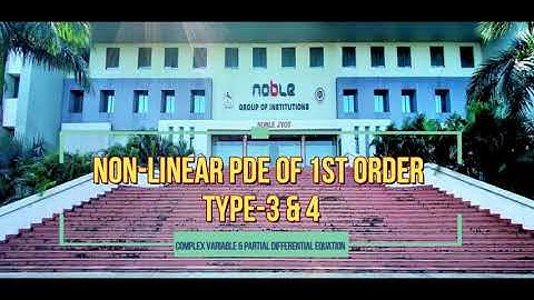 Non-Linear P.D.E of 1st order || TYPE 3 & 4