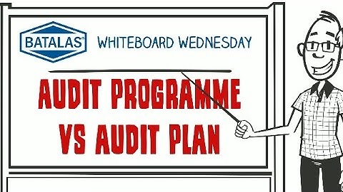 Batalas - Audit programme vs audit plan