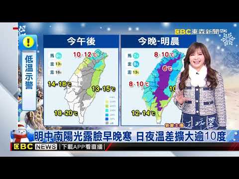 【淑麗氣象】寒流還捨不得走！ 北台灣仍寒 高溫僅12-14℃ @newsebc