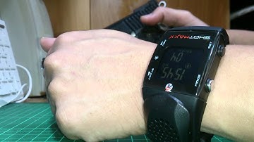 Simple demo of DAA Shotmaxx shot timer watch at Airsoft Mode. [Dry Fire]