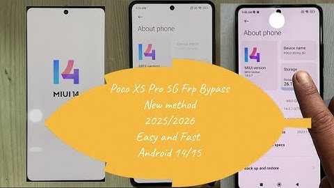 All poco Frp Bypass 2025/2026 || Poco X5 Pro 5G || Without Pc || New Method