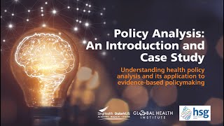 [SDGHI Webinar] Policy Analysis: An Introduction and Case Study