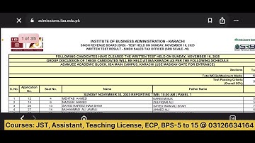 Breaking Update || 411 candidates have got through || SRB result by IBA Karachi 