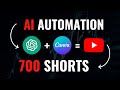 I Made 700 Monetizable YouTube Shorts for Faceless Channel in 18 MINUTES using AI Automation