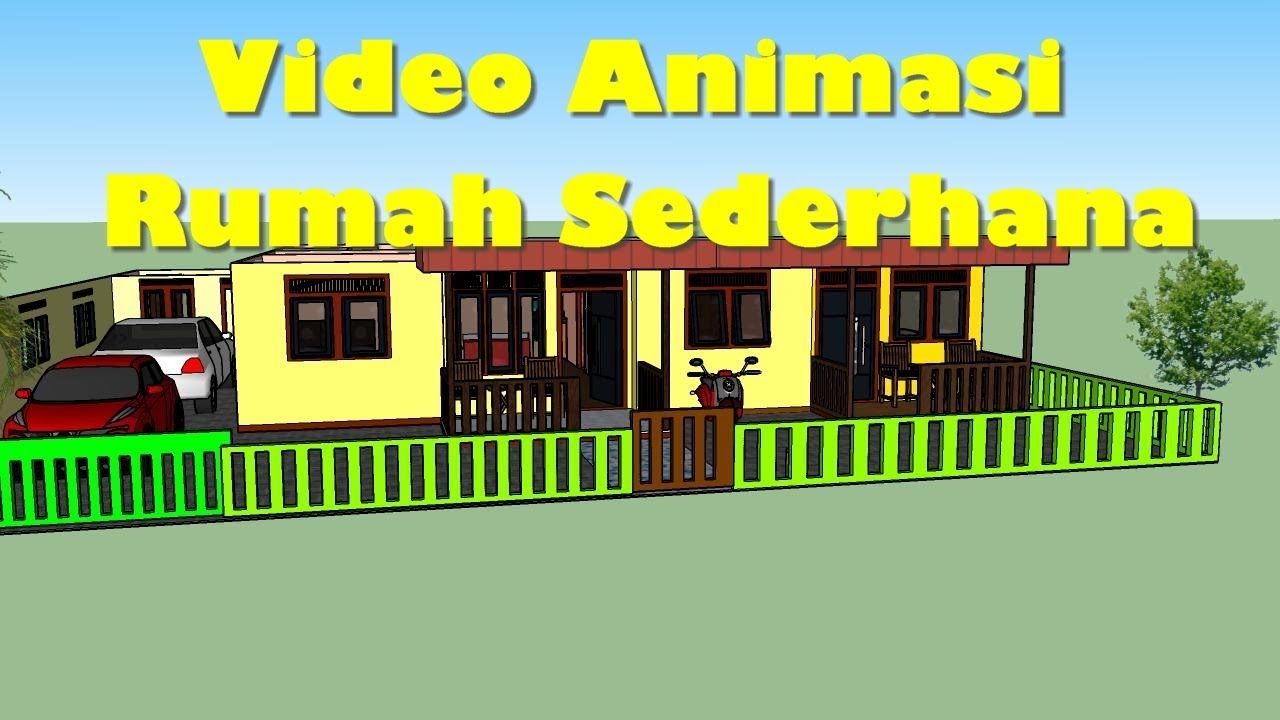 Video Animasi  Rumah Sederhana  Sketchup YouTube