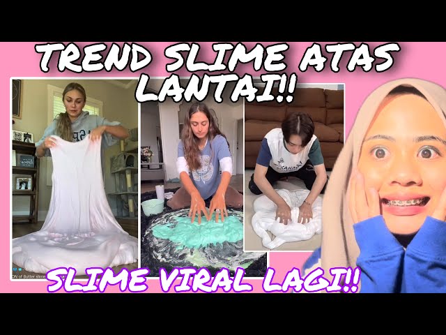 SLIME VIRAL TIKTOK KEMBALI ‼️ TREND SLIME ATAS LANTAI!! JOM BUAT! class=