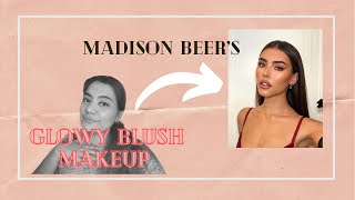 Copying Madison Beer’s 10 Minute Glowy Blush Makeup Routine