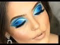 Maquiando cliente #29: Blue Cut Crease Makeup Look