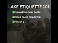 Lake Etiquette 101 | Things Every Boater Should Know 🌊⚓