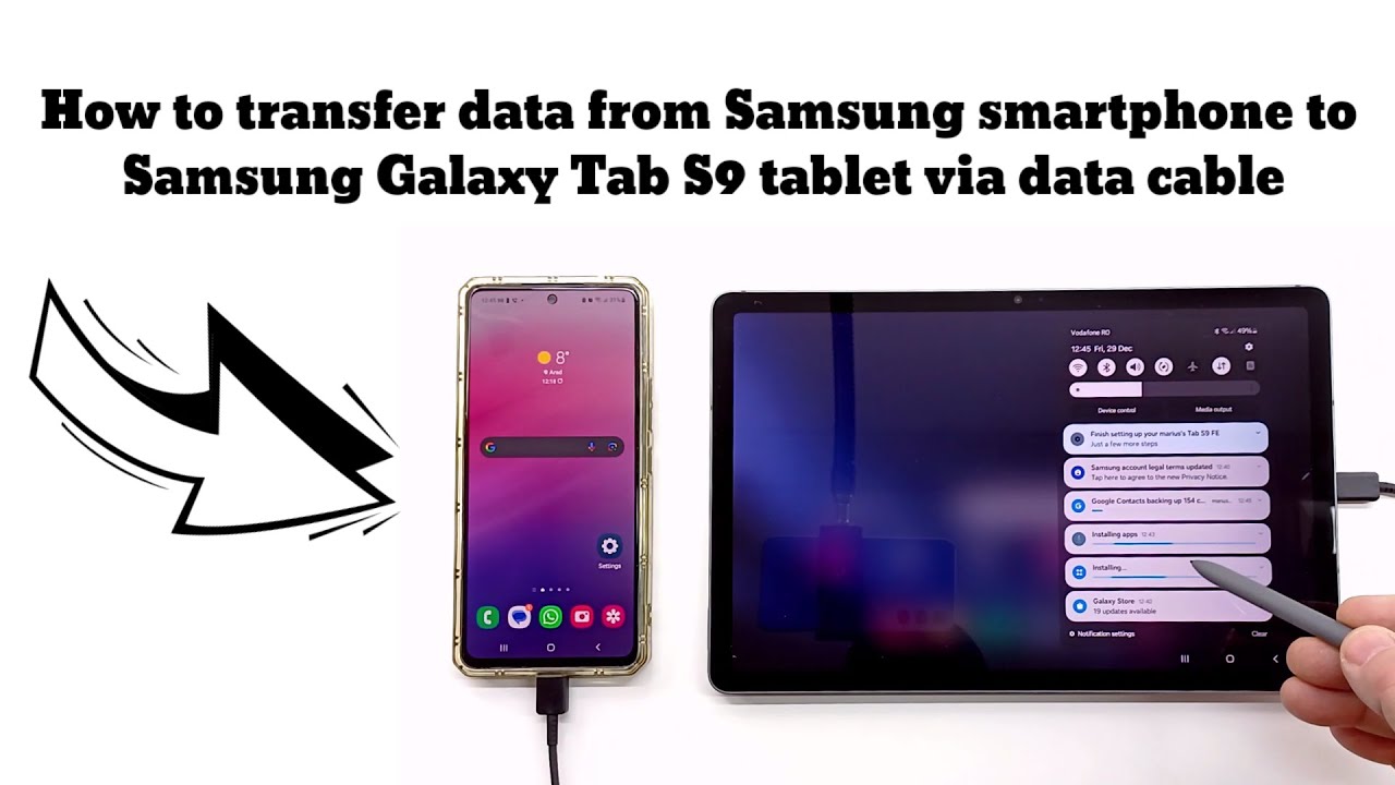 How To Transfer Data From Samsung Smartphone To Samsung Galaxy Tab S9