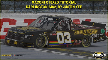 iRacing Fixed NASCAR Series Tutorial: Maconi C Fixed Truck Series at Darlington, 24S2.