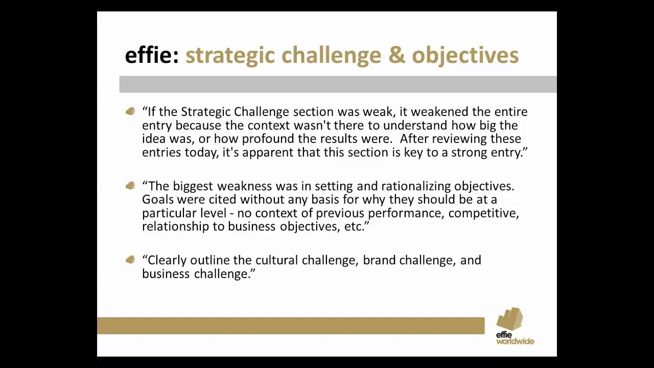 2015 Effie Entry Webinar: Writing an Effective Entry