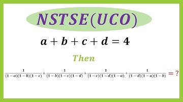 #The value of Expression is  ? #NSTSE(UCO) Exam Question #Olympiad Exam #Polynomials