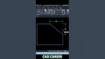 CHAMFER - #autocad #shorts #autocadtips #autocadtutorial #cadcareer