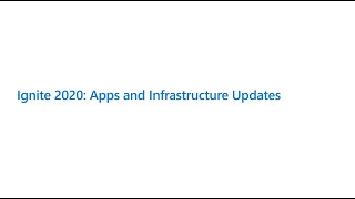 Microsoft Ignite 2020 Recap
