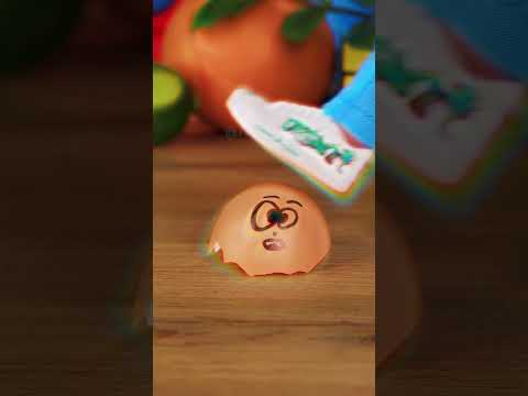 Colorful finger shoes vs egg shell