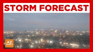 Morning rain showers on First Alert Day in Phoenix area