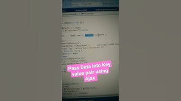 How to pass data using Ajax #codewithND #codelover #code #Ajax #jquery #codelover