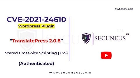 WordPress Plugin TranslatePress 2.0.8 - Stored Cross-Site Scripting (XSS) (Authenticated)