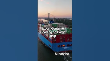 Export container Loading on Cargo ship #import #container #ship #export #logistics #businessideas