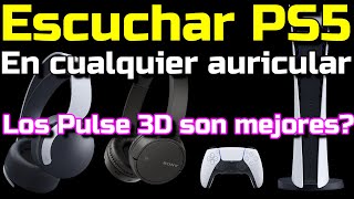 Escuchar PS5 en cualquier auricular inalámbrico - Esquema de conexión Los Pulse 3D son buena opción