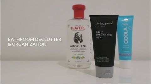 Bathroom Declutter / Clear Out & Organization  |  Minimalist Home