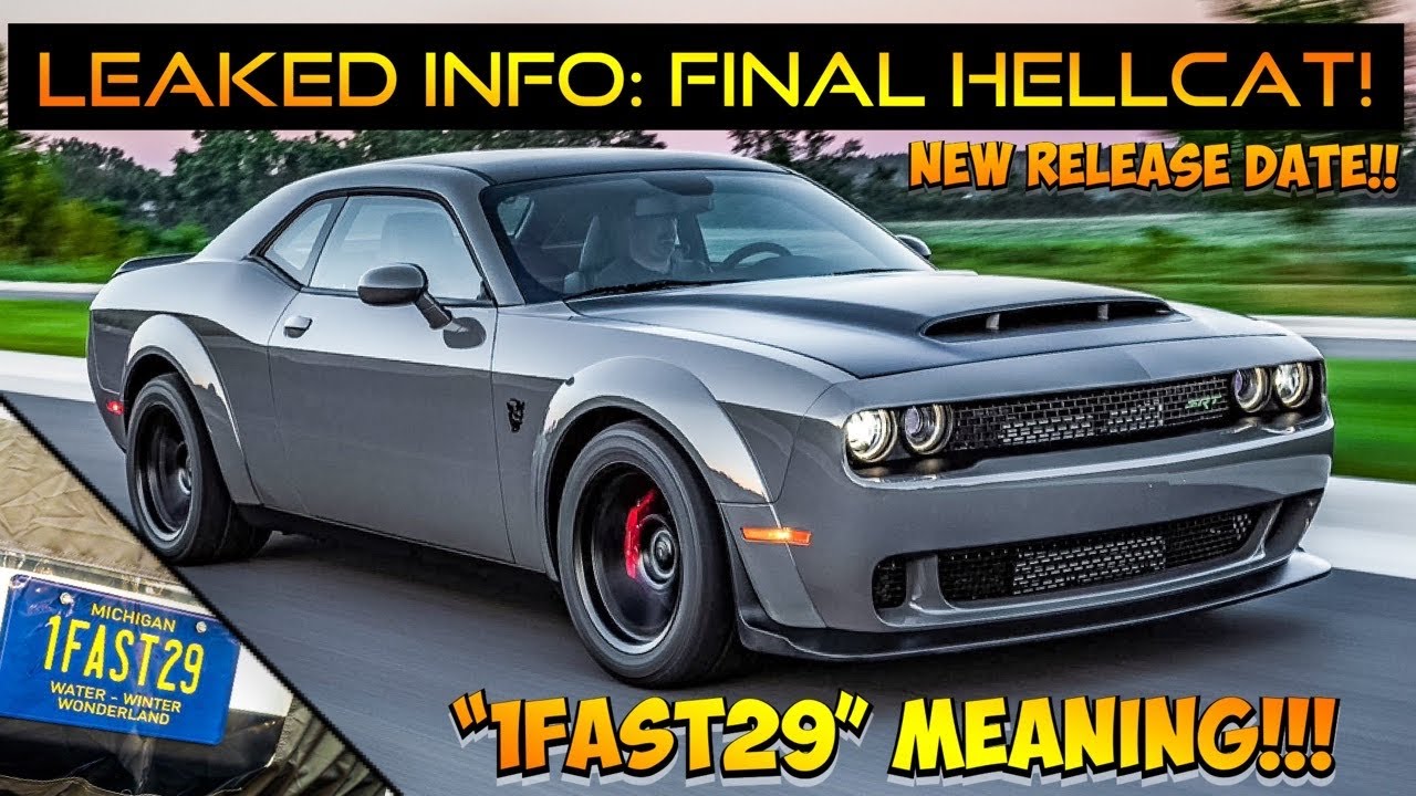 LEAKED INFO ON THE FINAL EDITION DODGE CHALLENGER HELLCAT CLUES ON THE leaked-info-on-the-final-edition-dodge-challenger-hellcat-clues-on-the