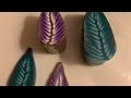 Polymer clay feather cane