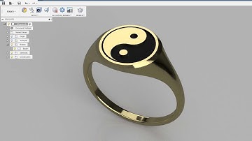 Fusion 360 - Yin Yang Ring