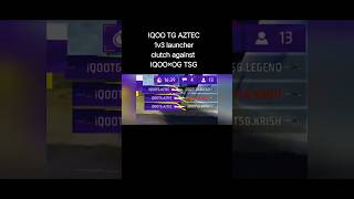 TG AZTEC 1v3 against TSG🔥 #garenafreefire #freefireesports #totalgaming #freefireindia #freefire