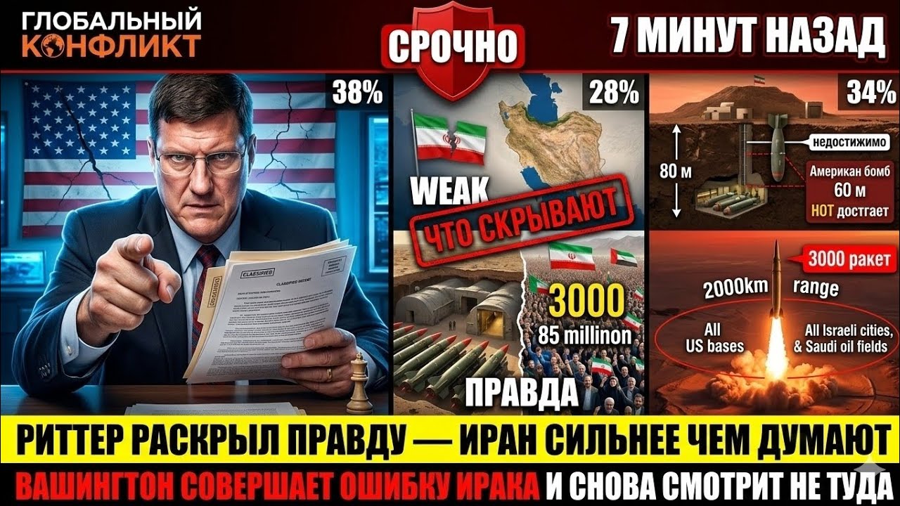 Скотт Риттер раскрыл правду об Иране которую скрывают западные СМИ — Вашингтон повторяет ошибку Ирак