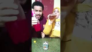 تحدي شويبس رمان ضد شويبس اناناس - من الأسرع ؟😂😲 Schweppes Pomegranate vs Pineapple Challenge😁#shorts