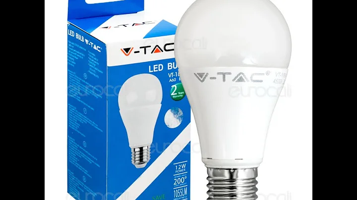 V-TAC E27 LED BULB - UNBOXING
