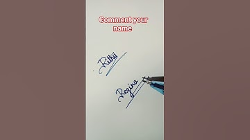 "Ritu"&"Regina" stylish signature video|#shorts|requested video