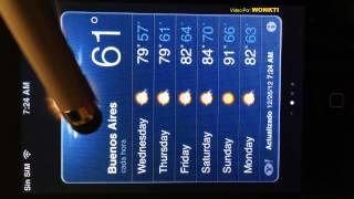 Iphone: Data del Clima Para Cualquier Ciudad del Mundo.  iOS 6.0.1 screenshot 5
